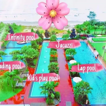 Timur Bay Sea View & Pool View 2Br Family Suite Kampung Saberang Balok Exterior photo